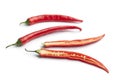 Whole and half fresh red pepper Royalty Free Stock Photo