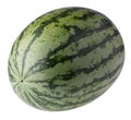 whole and half watermelon isolated on a transparent background