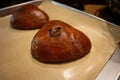 Whole japanese pastries in bakery Royalty Free Stock Photo