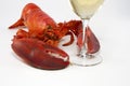 Romantic Lobster Dinner Royalty Free Stock Photo