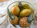 Basket of Whole Organic Fruits Royalty Free Stock Photo