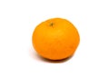 Whole orange tangerine on white background. Orange skin closeup photo. Sweet fruit for juice package design