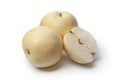 Whole and partial Nashi pear Royalty Free Stock Photo