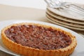 Whole pecan pie Royalty Free Stock Photo