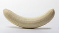 whole peeled banana on a white background Royalty Free Stock Photo