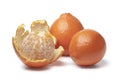 Whole and peeled Tangelo Royalty Free Stock Photo