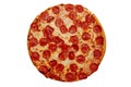 Whole Pepperoni Pizza Royalty Free Stock Photo