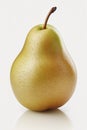 Whole pear on white background, generative AI Royalty Free Stock Photo