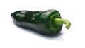 Whole Poblano Ancho pepper, paths Royalty Free Stock Photo