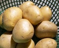 Potatoes Closeup with outer skin