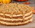 Whole Pumpkin Cake Royalty Free Stock Photo