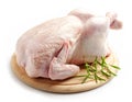 Whole raw chicken Royalty Free Stock Photo