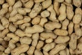 Whole Raw Peanuts in Shell Close-Up Top View Royalty Free Stock Photo