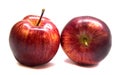 red apple on white background