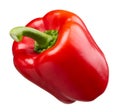 whole red capsicum isolated Royalty Free Stock Photo