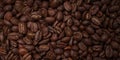 Whole roasted coffee beans Textured Royalty Free Stock Photo