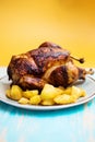 Whole roasted french farm chicken