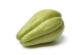 Whole single fresh chayote Royalty Free Stock Photo