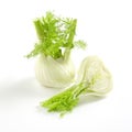 Whole and sliced fennel Royalty Free Stock Photo