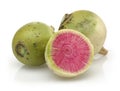 Whole and Sliced Watermelon radish