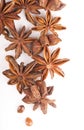 Whole Star Anise isolated on white background Royalty Free Stock Photo
