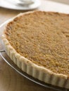 Whole Treacle Tart on a Cooling Rack Royalty Free Stock Photo