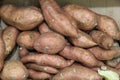 Sweet Potatoes at a Market Royalty Free Stock Photo