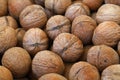 Whole walnuts in nutshells close up Royalty Free Stock Photo
