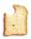Whole wheat bread bite Royalty Free Stock Photo