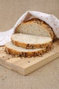 Whole wheat bread with grains