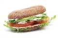 Whole wheat bread sandwich Royalty Free Stock Photo