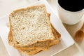 Whole wheat bread slice Royalty Free Stock Photo
