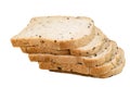 Whole wheat bread slice, healthy food. Royalty Free Stock Photo