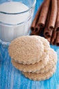 Whole wheat cinnamon cookies Royalty Free Stock Photo