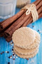 Whole wheat cinnamon cookies Royalty Free Stock Photo