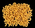 Whole wheat elbow pasta Royalty Free Stock Photo