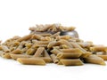 Whole wheat penne pasta Royalty Free Stock Photo