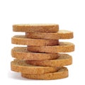 Whole wheat rusks Royalty Free Stock Photo