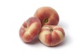 Whole wild flat peaches Royalty Free Stock Photo