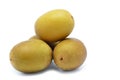 Whole yellow or gold kiwi fruit Royalty Free Stock Photo