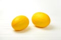 Whole yellow melons Royalty Free Stock Photo