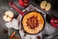 Wholegrain apple galette pie
