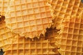 Wholegrain belgium waffles closeup