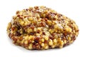 Wholegrain Mustard Isolated on White Royalty Free Stock Photo