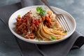 Wholegrain pasta spaghetti Royalty Free Stock Photo