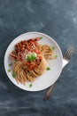 Wholegrain pasta spaghetti Royalty Free Stock Photo