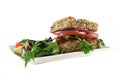 Wholegrain Salad Roll 8 Royalty Free Stock Photo