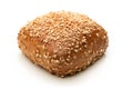 Wholemeal bread roll from spelt isolated Royalty Free Stock Photo