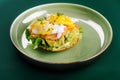 Wholemeal Bread Toast, smashed Avocado, Salmon and Egg