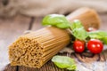 Wholemeal Spaghetti Royalty Free Stock Photo